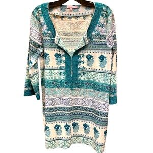 Calypso St. Barth Tunic 100% Cotton Size Medium